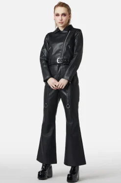 Ornate Metal Pu Jacket