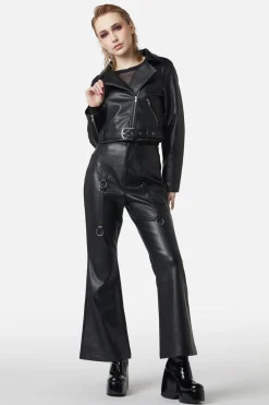 Ornate Metal Pu Jacket