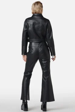 Ornate Metal Pu Jacket