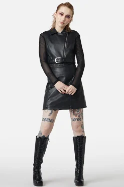 Ornate Metal Pu Vest