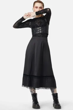 Ornate Pu Underbust Top