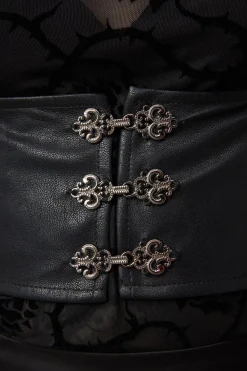 Ornate Pu Underbust Top