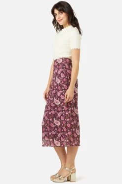 Paisley Mesh Skirt