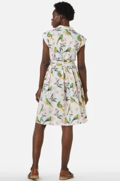 Parrot Shirt Dress