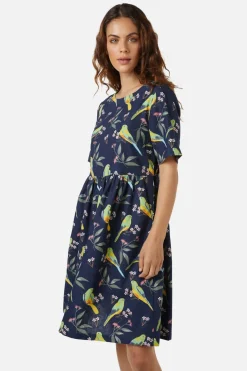 Parrot Smock Dress