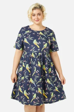 Parrot Smock Dress