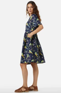 Parrot Smock Dress