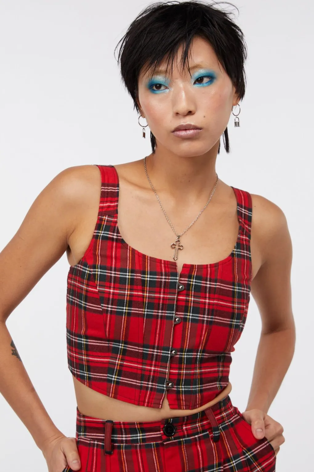Party Time Tartan Corset