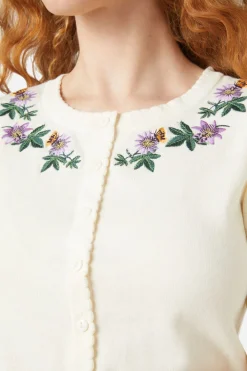 Passionfruit Emb Cardi