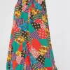 Patchwork Viscose Skirt