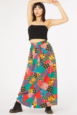 Patchwork Viscose Skirt