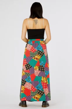 Patchwork Viscose Skirt