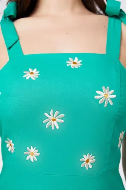 Pattie Embroidered Midi Dress