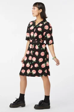 Peachy Viscose Shirt Dress