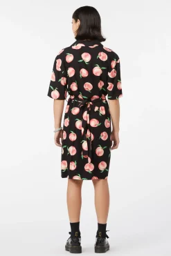 Peachy Viscose Shirt Dress