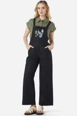 Peacock Emb Overalls