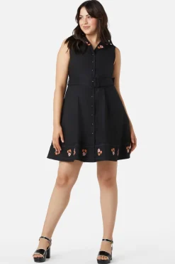 Petal Embroidered Dress