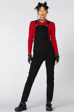 Pocket Heart Denim Overall