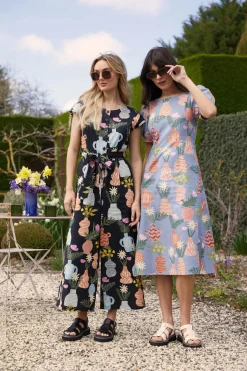 Pretty Vases Midi Dress