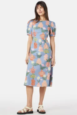 Pretty Vases Midi Dress
