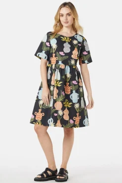 Pretty Vases Smock Dress