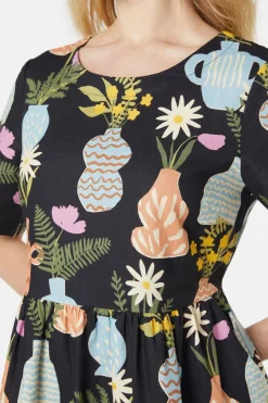 Pretty Vases Smock Dress