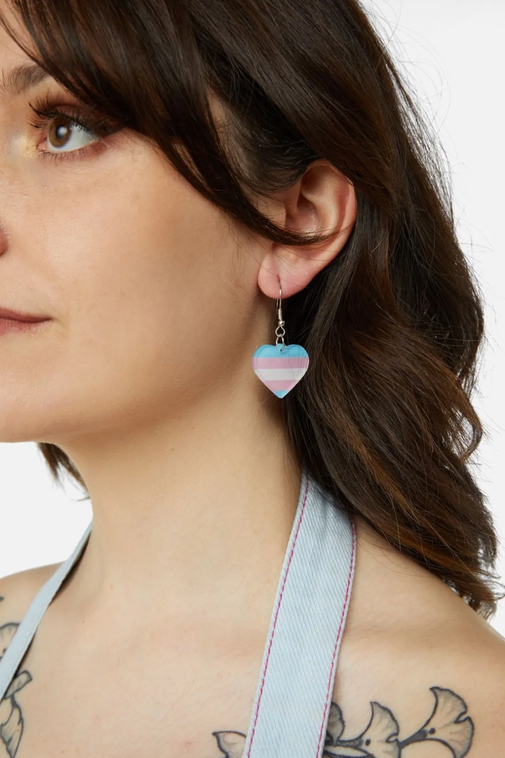 Pride Heart Earrings Transgender