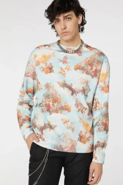 Printed Art Mural Sweater