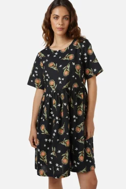 Protea Smock Dress