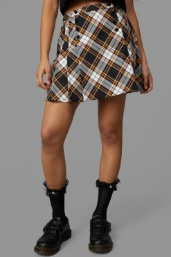 Pumpkin Tartan Skirt