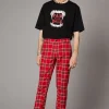 Punk Red Tartan Unisex Pant