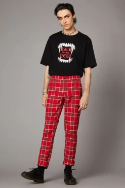 Punk Red Tartan Unisex Pant