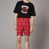 Punk Red Tartan Unisex Short