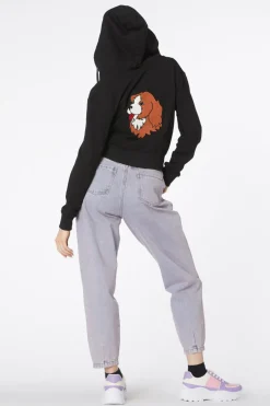 Puppy Boxy Cotton Hoodie