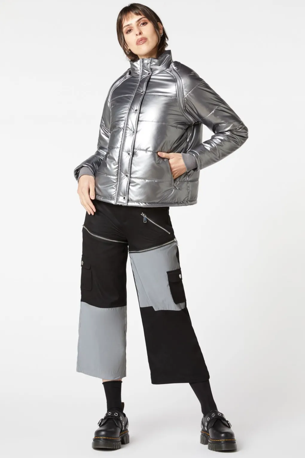 Radioactive Raver Puffer Jacket