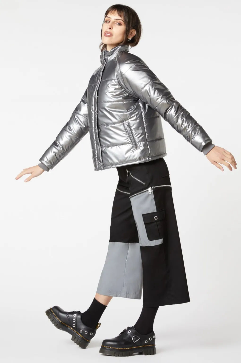 Radioactive Raver Puffer Jacket