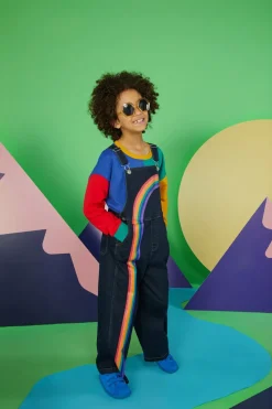 Rainbow Denim Kids Overalls