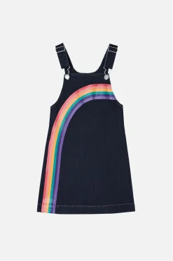 Rainbow Denim Kids Pinafore