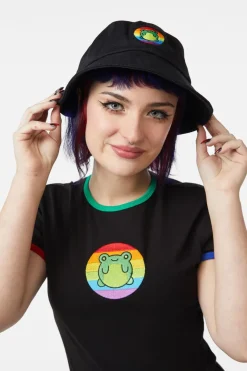 Rainbow Frog Hat