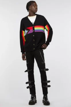 Rainbow Intarsia Cardi