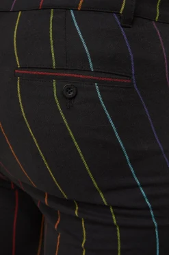 Rainbow Pinstripe Skinny Pants