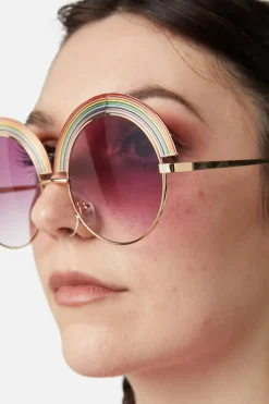Rainbow Round Glasses