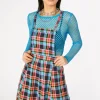 Rainbow Tartan Pinafore