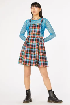 Rainbow Tartan Pinafore