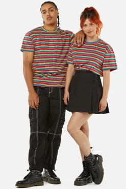 Rainbow Yarndye Stripes Tee