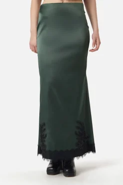 Remnants Satin Lace Skirt