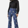 Retro Flora Flare Jean