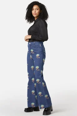 Retro Flora Flare Jean
