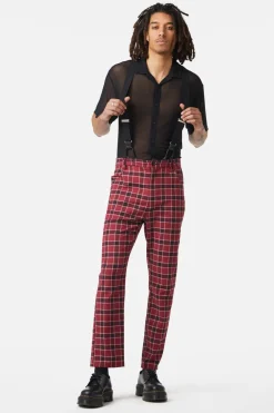 Revenge Tartan Brace Trousers