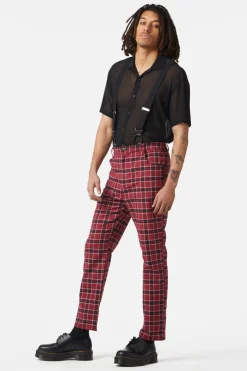 Revenge Tartan Brace Trousers